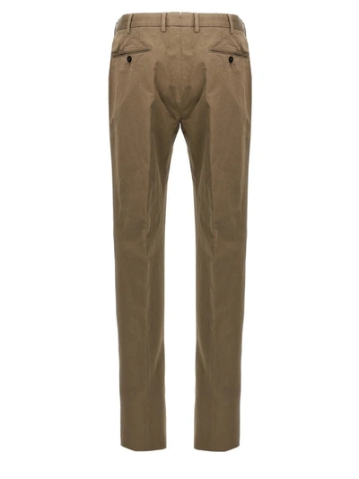 Shop Zegna Chinos In Green