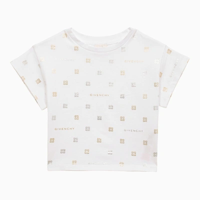 Shop Givenchy White Cotton T-shirt With Logo