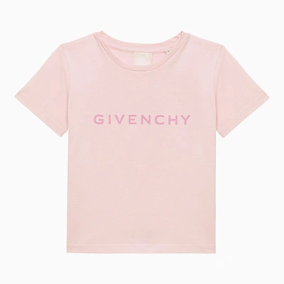 Shop Givenchy Pink Cotton T-shirt With Logo