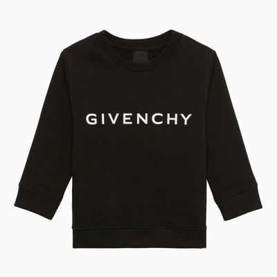 Shop Givenchy Black Cotton Sweatshirt With Logo