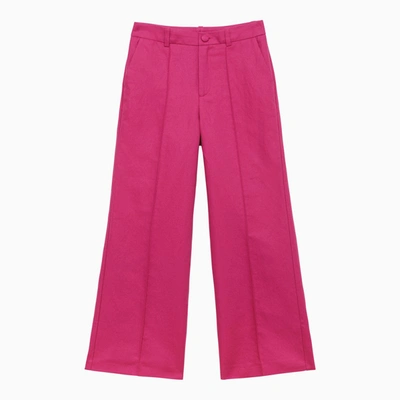 Chloé Ceremony Linen-blend Trousers In Pink