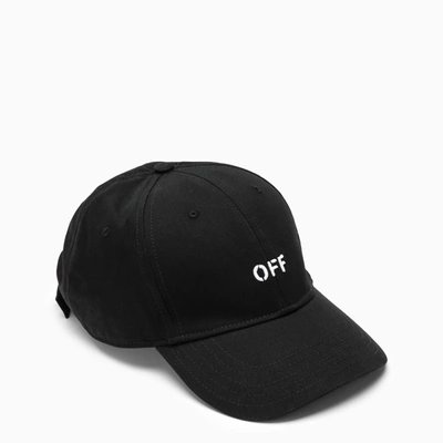 Shop Off-white ™ Black Baseball Cap With Logo
