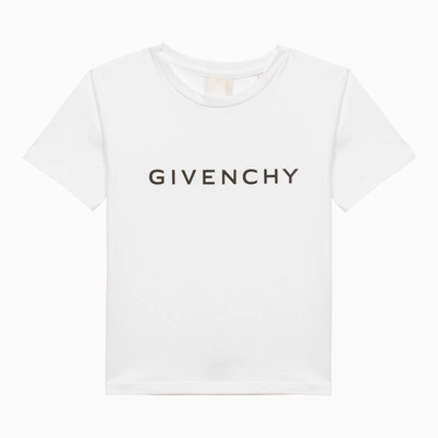 Shop Givenchy White Cotton T-shirt With Logo