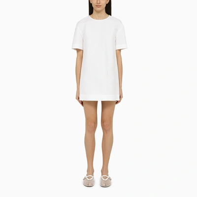 Shop Marni | White Cocoon Cady Mini Dress