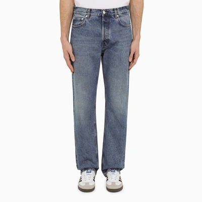 Shop Séfr | Regular Washed Denim Jeans In Blue