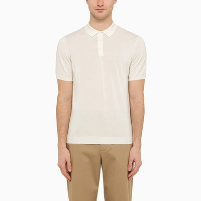Shop Drumohr | White Short Sleeved Polo