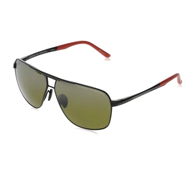 Shop Porsche Design P8665 Sunglasses In Black