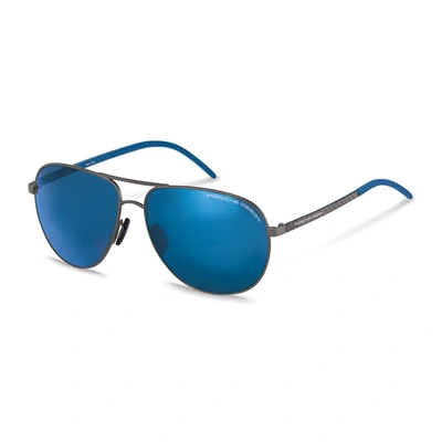 Shop Porsche Design P8651 Sunglasses In Gray