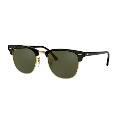 Shop Ray Ban Ray-ban  Clubmaster Rb 3016 Sunglasses In Black