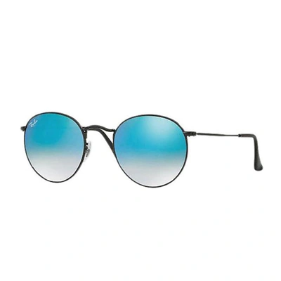 Shop Ray Ban Ray-ban  Round Metal Rb 3447 Sunglasses In Black