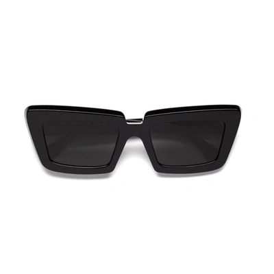 Shop Retrosuperfuture Coccodrillo Black Sunglasses