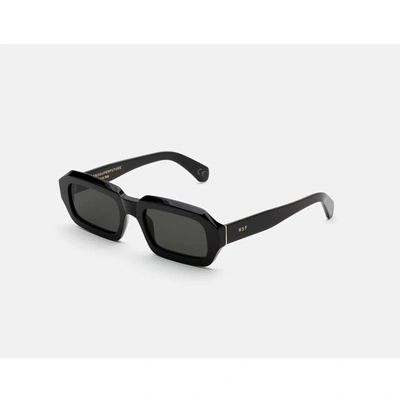 Shop Retrosuperfuture Fantasma Black Sunglasses