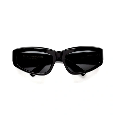 Shop Retrosuperfuture Motore Black Sunglasses