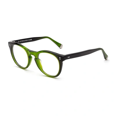Shop Retrosuperfuture Super Numero 28 Eyeglasses In Green