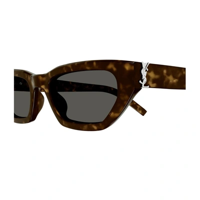 Shop Saint Laurent Sa Sl M126 Linea Monogram Sunglasses