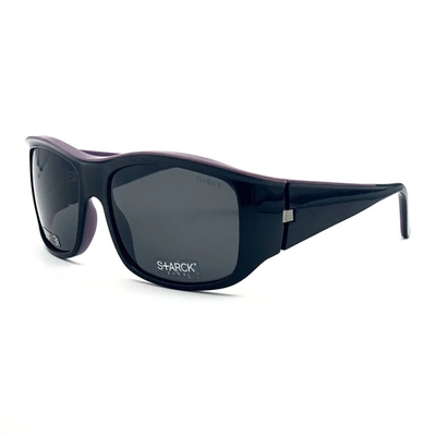 Shop Starck Pl 1088 Sunglasses In Black