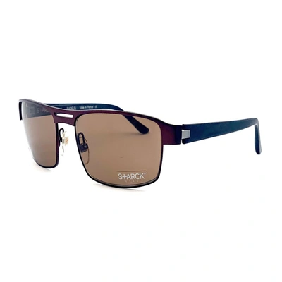 Shop Starck Pl 1250 Sunglasses In Brown