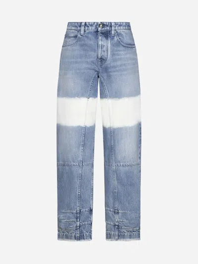 Shop Jil Sander Band-wide Leg Jeans In Light Blue