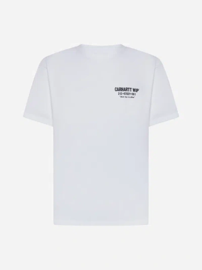 Shop Carhartt Less Troubles Cotton T-shirt In White,black