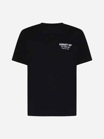 Shop Carhartt Less Troubles Cotton T-shirt In Black,white