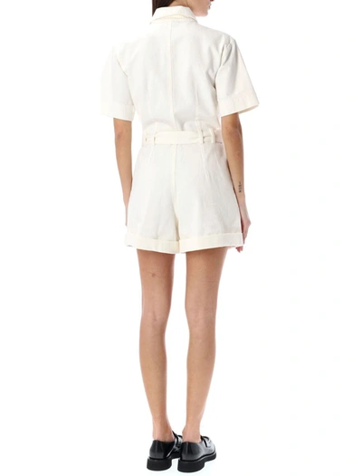 Shop Apc A.p.c. Hills Mini Jumpsuit In Off White