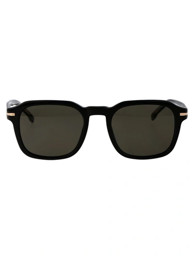 Shop Hugo Boss Boss  Sunglasses In 807ir Black