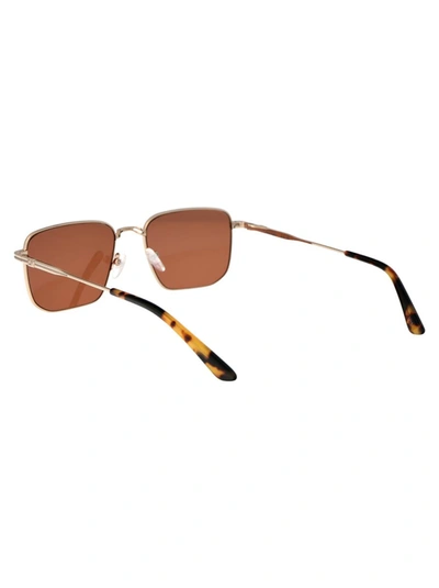 Shop Calvin Klein Sunglasses In 717 Gold