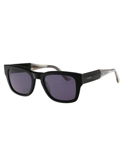 Shop Calvin Klein Sunglasses In 001 Black