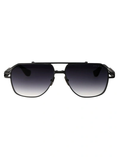 Shop Dita Sunglasses In 02 Black Iron - Black Palladium W/ Dark Greyto Clear Gradient