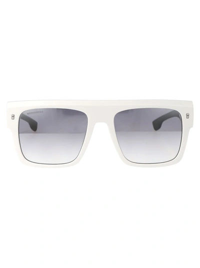 Shop Dsquared2 Sunglasses In Ccpic Whte Blk W