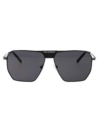 Shop Karl Lagerfeld Sunglasses In 001 Shiny Black