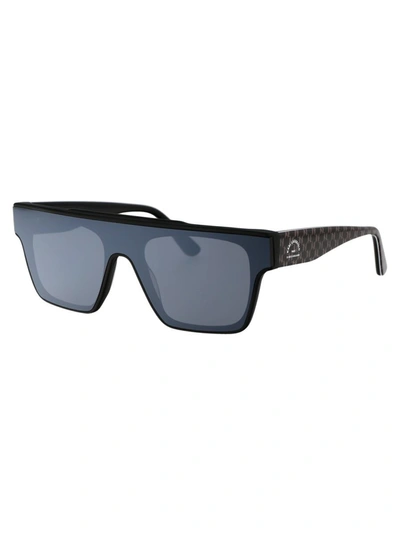 Shop Karl Lagerfeld Sunglasses In 002 Matte Black