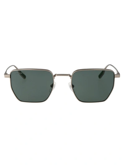 Shop Lacoste Sunglasses In 038 Matte Light Gunmetal