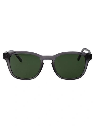 Shop Lacoste Sunglasses In 035 Transparent Grey