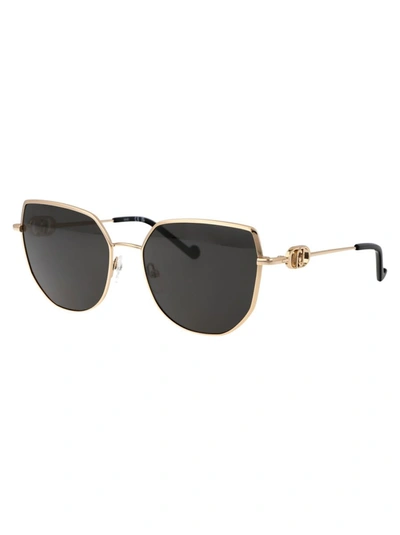 Shop Liu •jo Liu Jo Sunglasses In 716 Gold