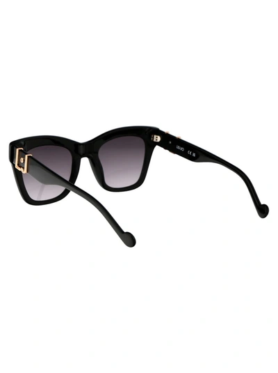 Shop Liu •jo Liu Jo Sunglasses In 001 Black