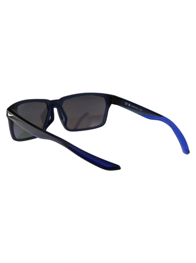 Shop Nike Sunglasses In 410 Midnight Navy/white Bleu/blanc