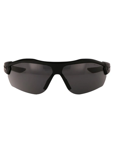 Shop Nike Sunglasses In 011 Dark Grey Black/ Dark Grey