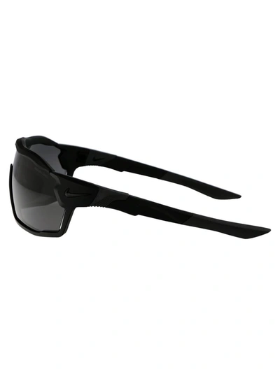 Shop Nike Sunglasses In 010 Dark Grey Matte Black