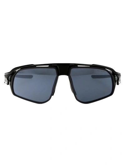 Shop Nike Sunglasses In 010 Dark Grey Black