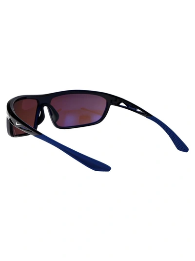 Shop Nike Sunglasses In 410 Road W/ Blue Mirror Midnight Navy