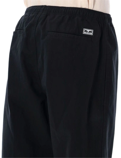 Shop Obey Easy Twill Chino In Black