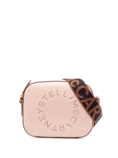 Shop Stella Mccartney Stella Logo Shoulder Bag In Nude & Neutrals