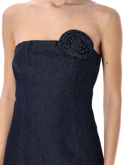 Shop The Garment Eclipse Boob Mini Dress In Dark Denim