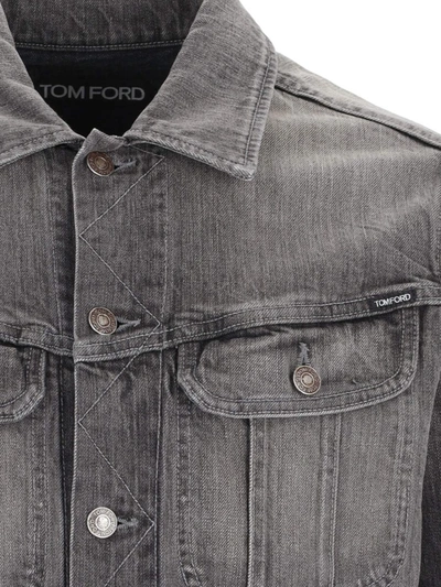 Shop Tom Ford Jackets In Grey