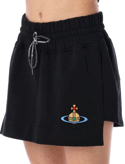 Shop Vivienne Westwood Boxer Mini Skirt In Black