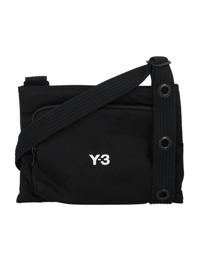 Shop Y-3 Adidas Crossbody Bag In Black