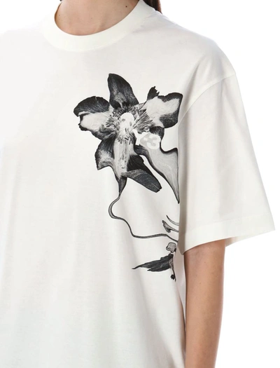Shop Y-3 Adidas Graphic Print T-shirt In White
