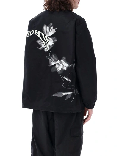 Shop Y-3 Adidas Graphic Print Shirt Jaket In Black