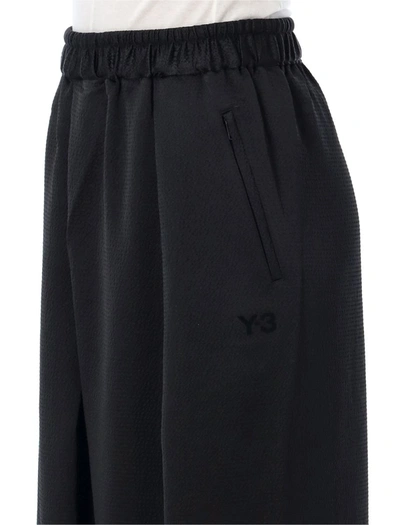 Shop Y-3 Adidas Tech Seersucker Jogging Pants In Black